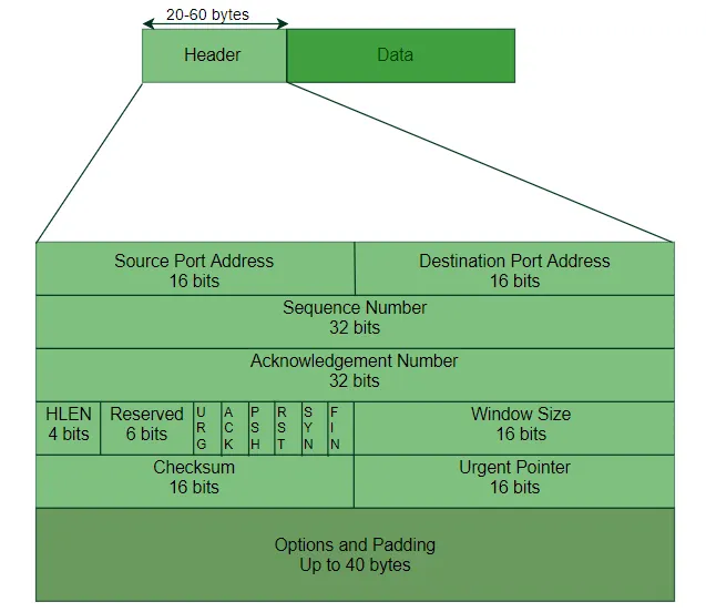 Şekil 5. TCP segments.